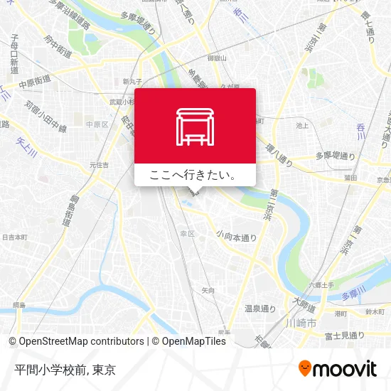 平間小学校前地図