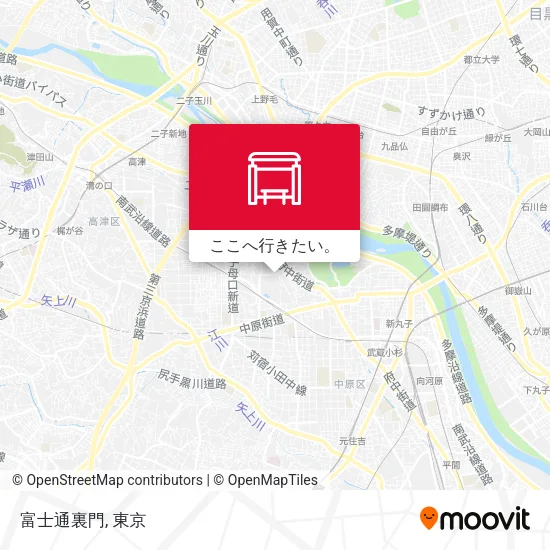 富士通裏門地図