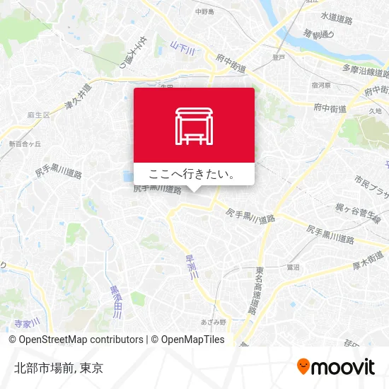 北部市場前地図