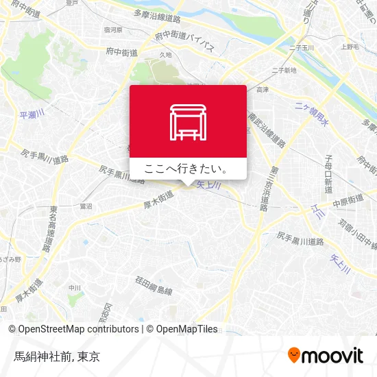 馬絹神社前地図