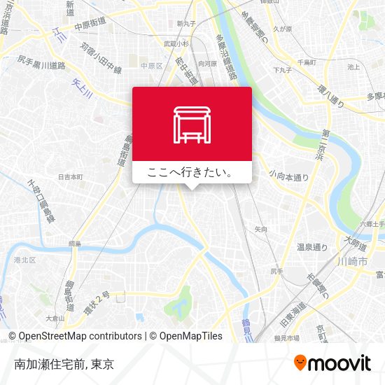 南加瀬住宅前地図