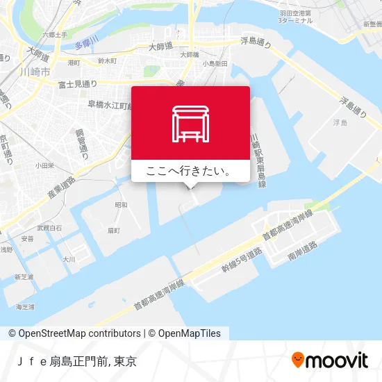 Ｊｆｅ扇島正門前地図