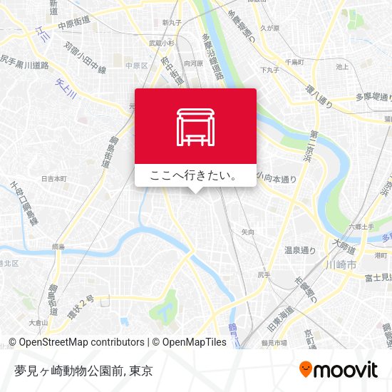 夢見ヶ崎動物公園前地図