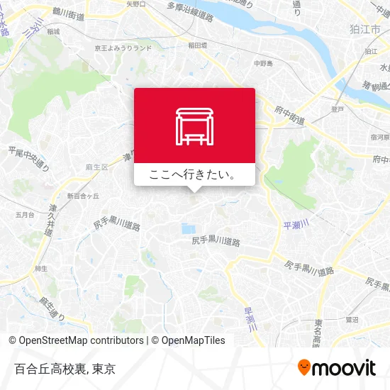 百合丘高校裏地図