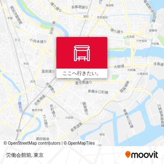 労働会館前地図