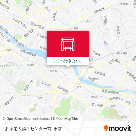 多摩老人福祉センター前地図