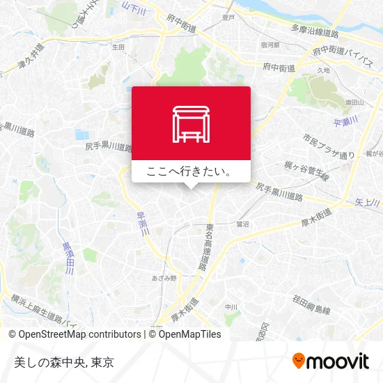 美しの森中央地図