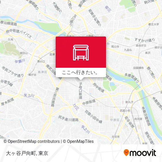 大ヶ谷戸向町地図