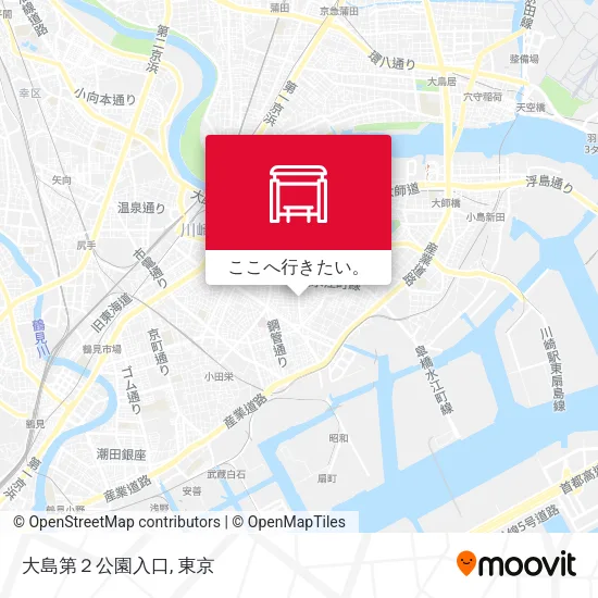 大島第２公園入口地図