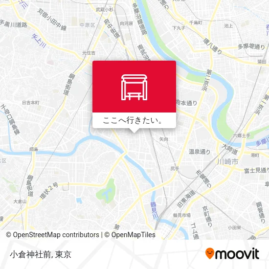 小倉神社前地図