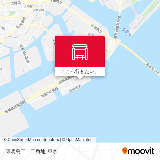 東扇島二十二番地地図