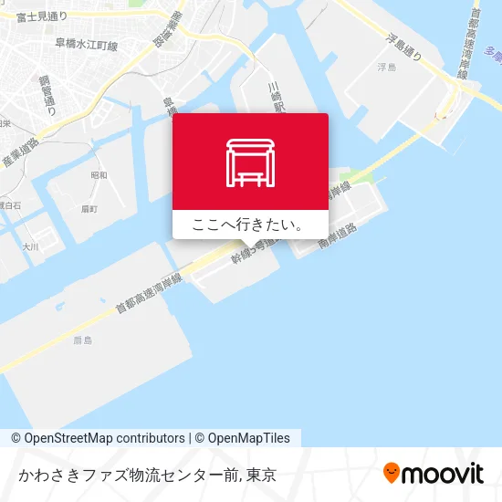 かわさきファズ物流センター前地図