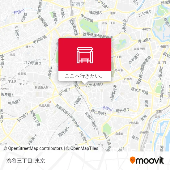 渋谷三丁目地図