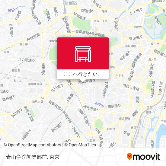 青山学院初等部前地図