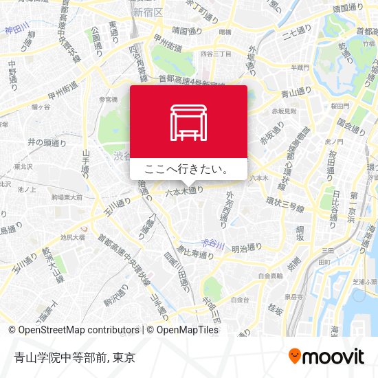 青山学院中等部前地図