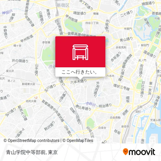 青山学院中等部前地図