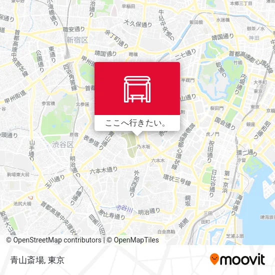 青山斎場地図