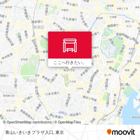 青山いきいきプラザ入口地図
