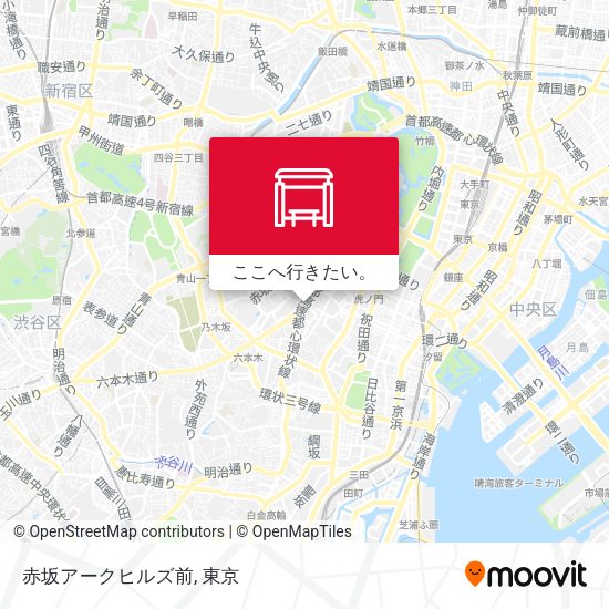 赤坂アークヒルズ前地図