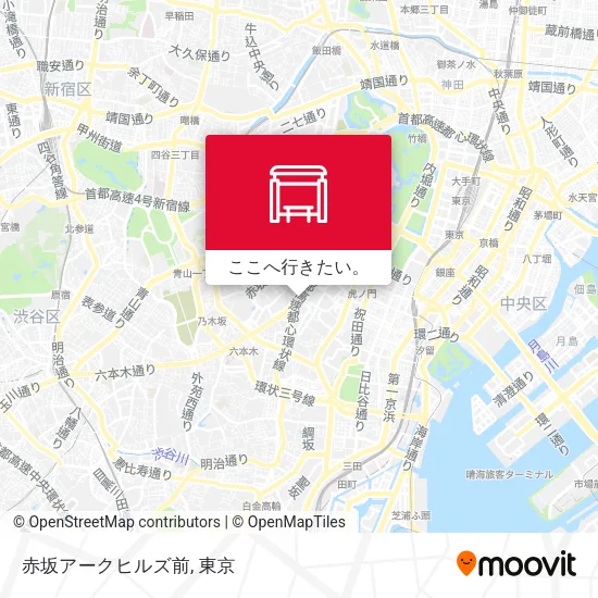 赤坂アークヒルズ前地図