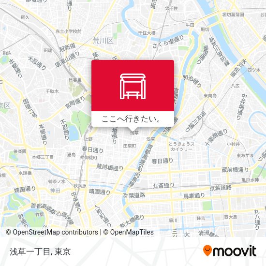 浅草一丁目地図