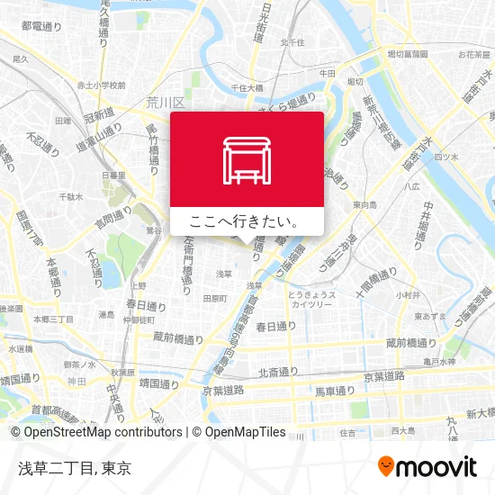 浅草二丁目地図