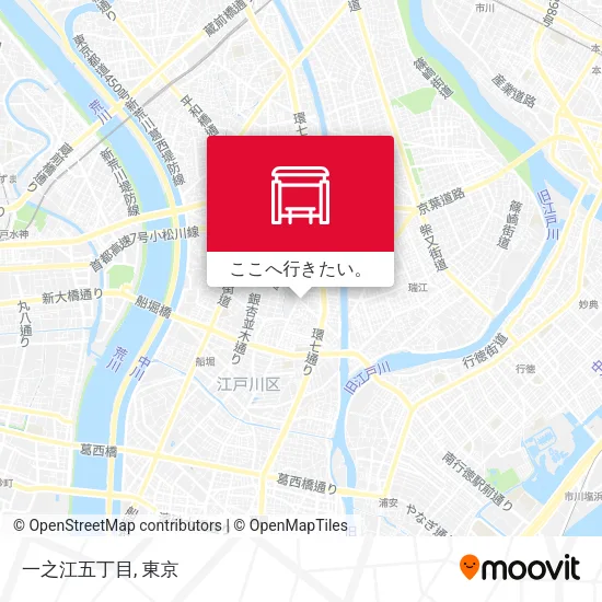 一之江五丁目地図