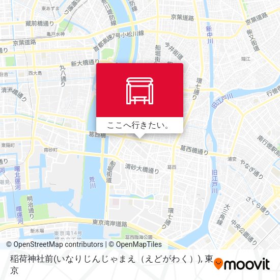 稲荷神社前(いなりじんじゃまえ（えどがわく）)地図