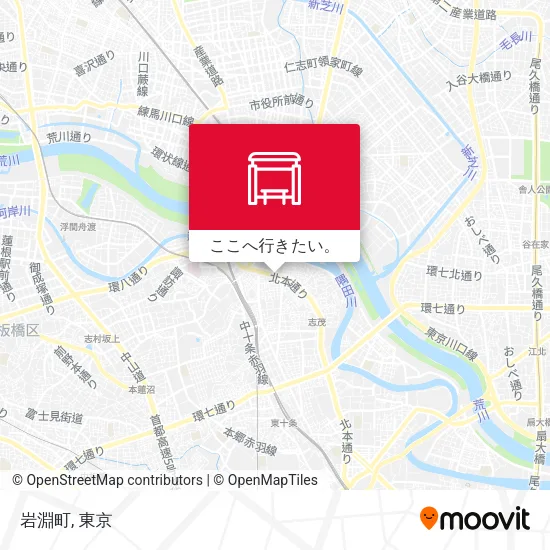 岩淵町地図