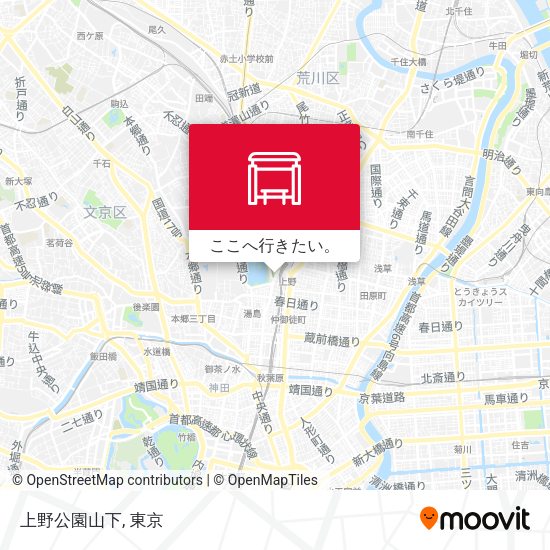 上野公園山下地図