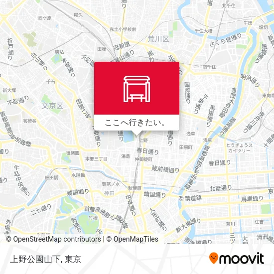 上野公園山下地図