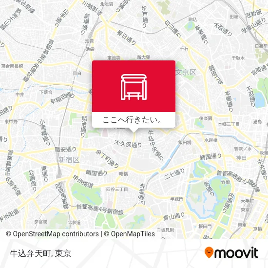 牛込弁天町地図