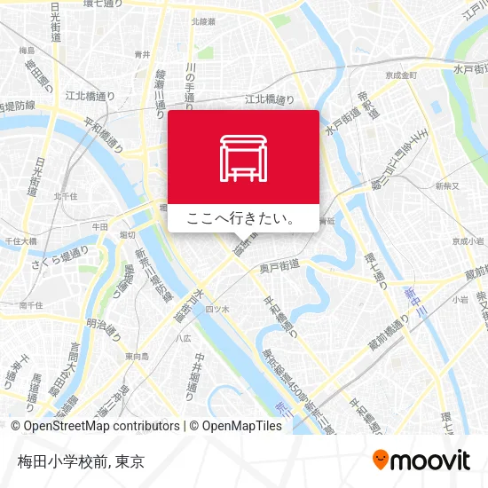 梅田小学校前地図