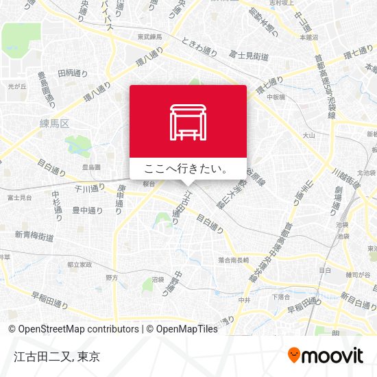 江古田二又地図