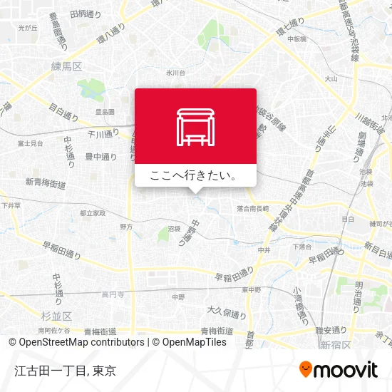 江古田一丁目地図