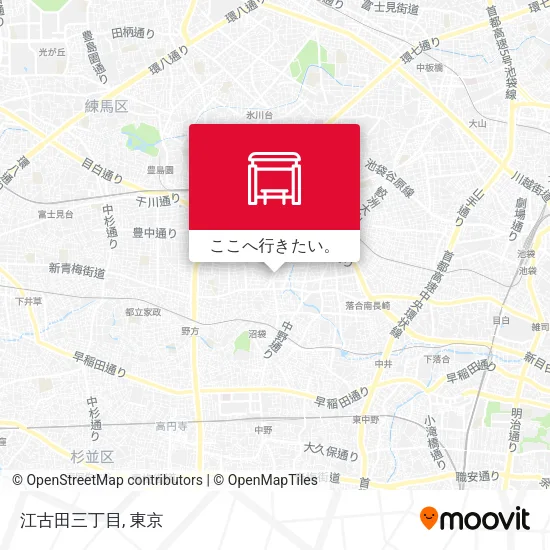 江古田三丁目地図