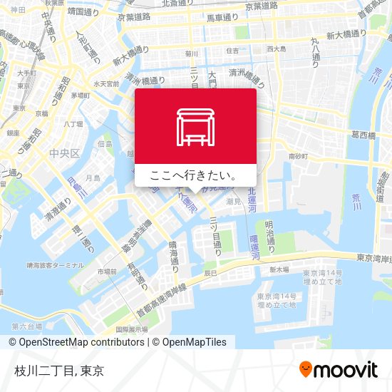 枝川二丁目地図