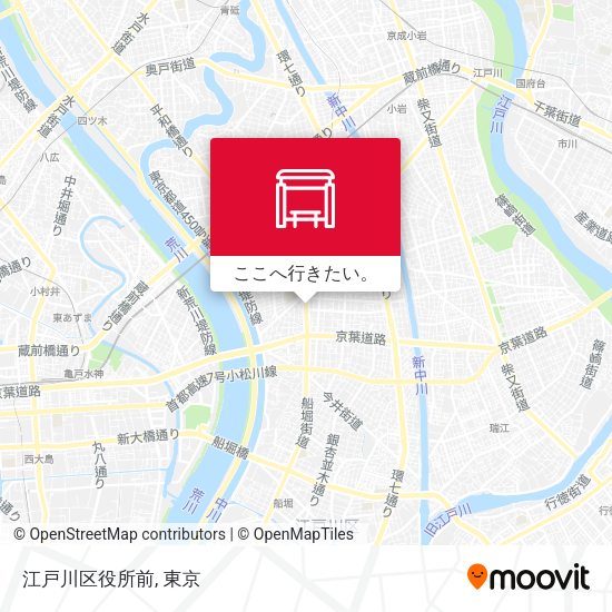 江戸川区役所前地図