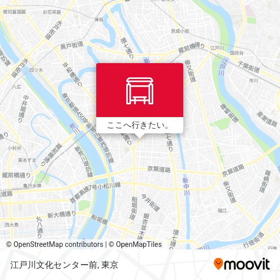 江戸川文化センター前地図