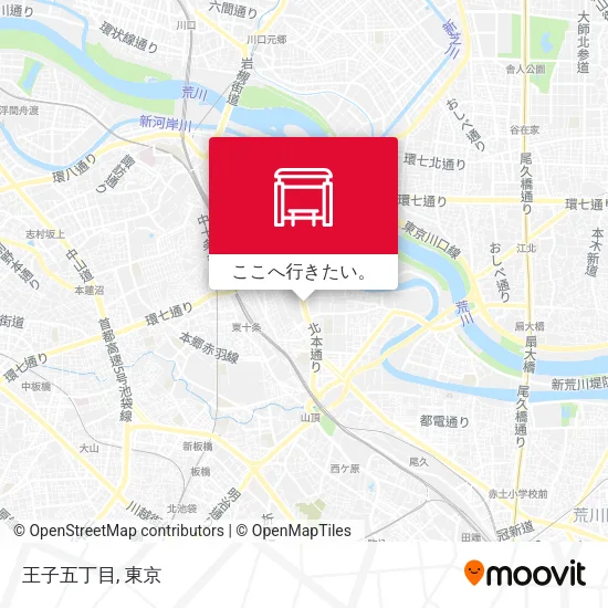 王子五丁目地図