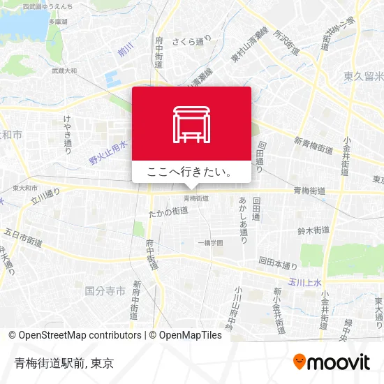 青梅街道駅前地図