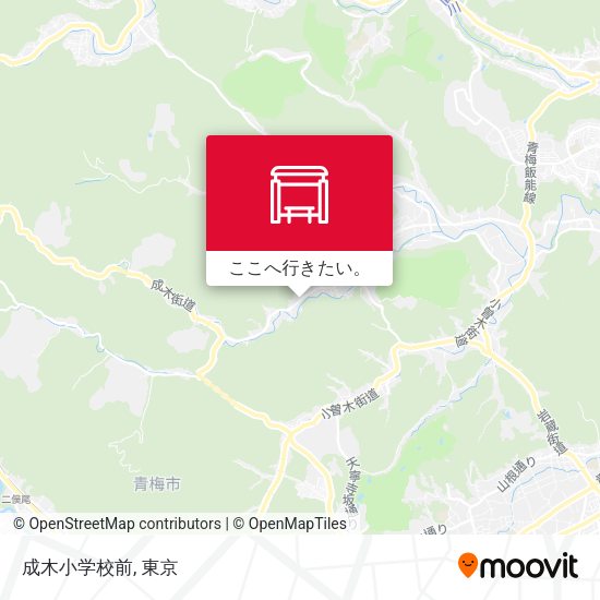 成木小学校前地図