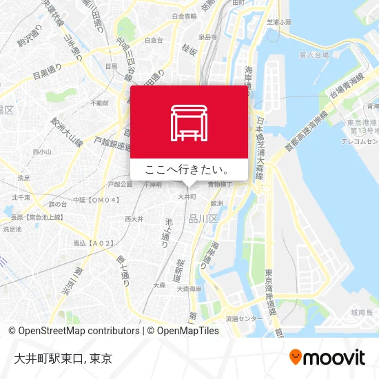 大井町駅東口地図