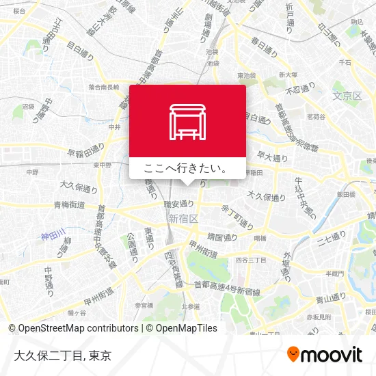 大久保二丁目地図
