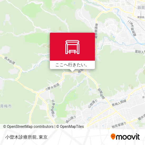 小曽木診療所前地図