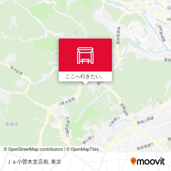 Ｊａ小曽木支店前地図