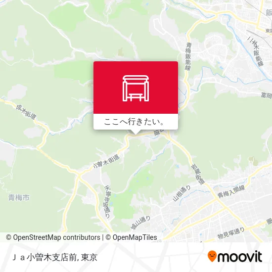 Ｊａ小曽木支店前地図