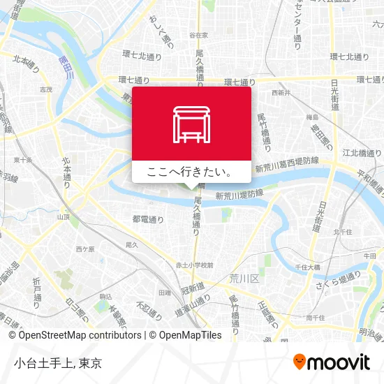 小台土手上地図