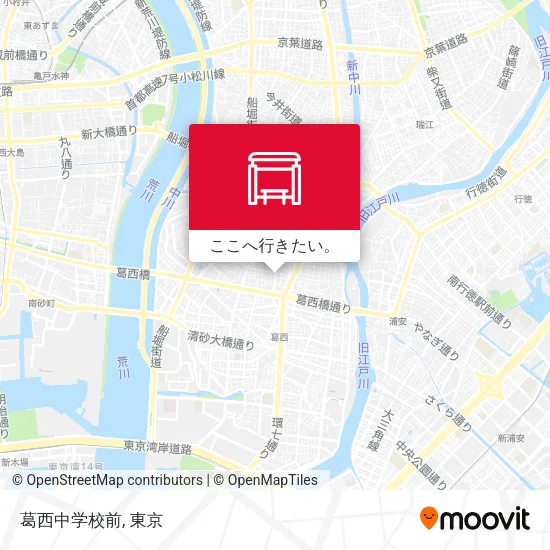 葛西中学校前地図
