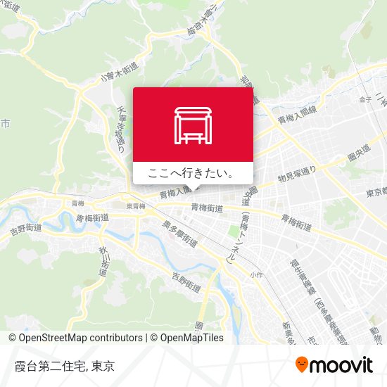 霞台第二住宅地図